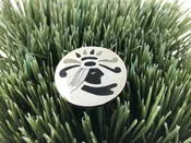 Vintage Mexican 925 sterling silver round pin