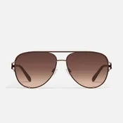 QUAY SUNGLASSES - High Key Twist - Chocolate Fram / Brown Fawn Lens