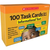100 TASK CARDS INFORMATIONAL TEXT IN A BOX