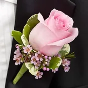 Pink Boutonniere