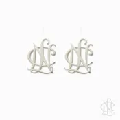 122 | Open Logo, Small (1/2") | NCL Signature Earrings