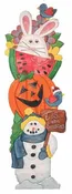4 Foot Tis The Seasons Totem Pole Plan