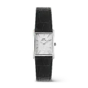 Bound Black Crocodile Guilloché Silver