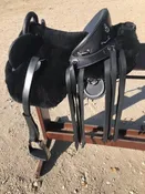 Adjustable Seat Bareback Saddle in sheepskin — Australian Stock Saddle Company By Colin Dangaard Inc.