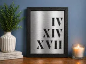 Aluminum Roman Numerals