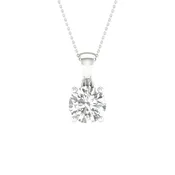 10K 1.00CT Certified Lab Grown Diamond Pendant