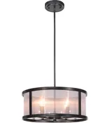 Craftmade 36794-MBK Danbury 4 Light Pendant -Matte Black