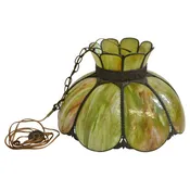 Antique American Avocado Glass Ceiling Lamp Shade