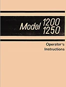1200/1250 Instruction Manual