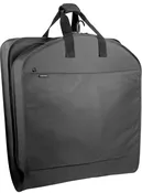 40" Deluxe Travel Garment Bag with Two Pockets and Personalization, Black