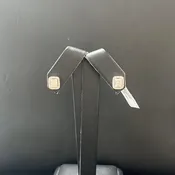 0.40CTW DIAMOND ROUND & BAGUETTE EMETTE STUD EARRINGS