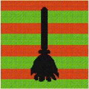 Halloween Broom Stick Kit - Traditional Colors