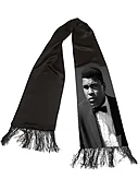 Muhammad Ali Tuxedo Portrait Fringe Scarf — IDIL VICE Fashion