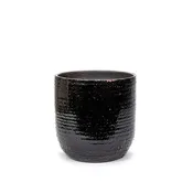 Dark Brown Ceramic Planter