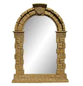 17th C Style Roman Castle Giltwood Frieze Mirror — Thrive Decor