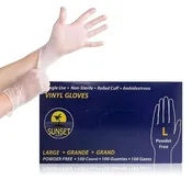 Vinyl Disposable Gloves Large Powder Free – Box of 100