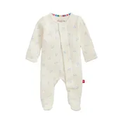 Airplanes Pointelle Magnetic Footie