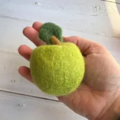Green Felt Apple