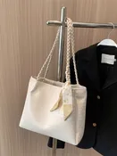 City Classic Braided Handle Tote Bag (3 Colors)