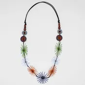 BP24N41 Sylca Multicolor Eleanor Weave Necklace
