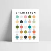 Charleston Color Palette Print