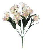 #58067BLS – 17″ Natural Alstromeria Bush x 9 – Blush