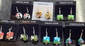Designs By Dre, Murano and Glass Bead Earrings