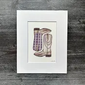 Pua Kalaunu Palaka Boots | Art Print