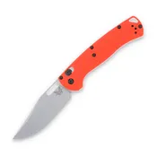 Benchmade Taggedout Folding Knife 3.5in Plain Orange Grivory BM15535