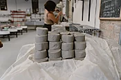 Penguin Foot students at all levels track their fired clay each session and pay for any overages — Penguin Foot Pottery | Ceramic Classes & Workshops