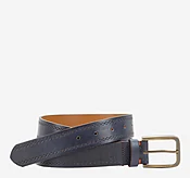 175th Anniversary Leather Belt - Navy