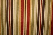 55" Paprika/Olive/Chocolate Striped Indoor & Outdoor - SALE FABRIC - 10 Yards