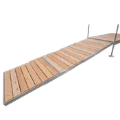 12' Modular Aluminum Gangway with Cedar Decking