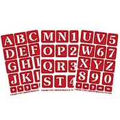 Alphabet 1 inch 3 pack