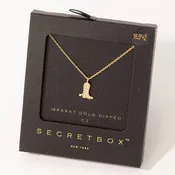 Secret Box Pave Western Cowboy Boot Pendant Necklace