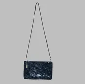 Black Vintage Lyrella Shoulder Clutch
