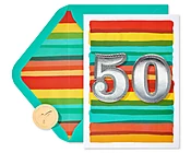 50th Birthday Greeting Card - Papyrus