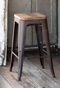 Elm Topped Barstool
