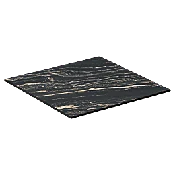 Midnight Marble Outdoor Resin Table Top with Phenolic Edge