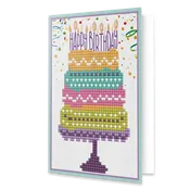 Happy Birthday Cake Greeting Card