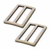 1.5" Widemouth Sliders - Antique Brass - Set of 2