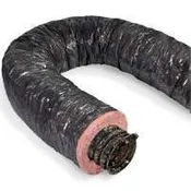 10" inch 25' ft Black Rubberized R4 Mobile Home Flexible Duct