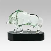 Bull Art Glass
