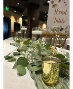 BABY'S BREATH AND EUC HEAD TABLE