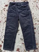 1970'S Montgomery Ward USA Dark Wash Wide Leg Painter Paint (JYJ0626-568)
