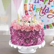 Birthday Wishes Flower Cake® Pastel