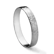 Old Master Sterling Hammer Bangle Bracelet, Small