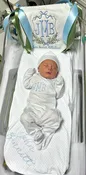 Baby Welcome Banner with Monogram