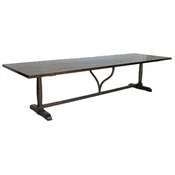 #10-13mod2 Custom Rectangular Wishbone Wine Tasting Table in Walnut