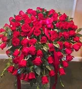 All Roses Casket Spray